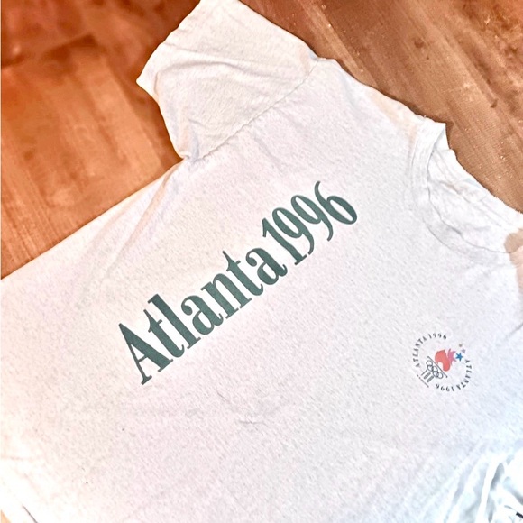 Vintage 1996 Atlanta Olympics Memorabilia Champion Short Sleeve Tshirt Size XL - Picture 2 of 10